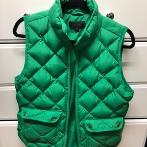 J Crew Excursion Quilted Down Puffer Vest Medium